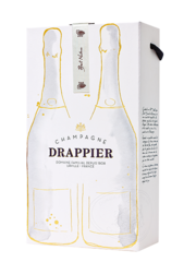 Etui "Manuscrit" voor 2 flessen champagne Drappier van 750 ml