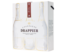 Etui "Manuscrit" voor 3 flessen champagne Drappier van 750 ml
